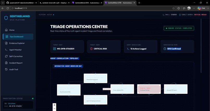 SentinelMind DFIR – screenshot 2