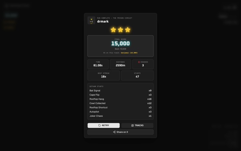 Gotham Knights - Neon Racer – screenshot 5