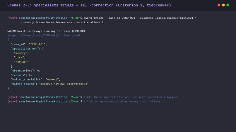 SWORN: Signed Workflow Of Reasoned Narratives – screenshot 2