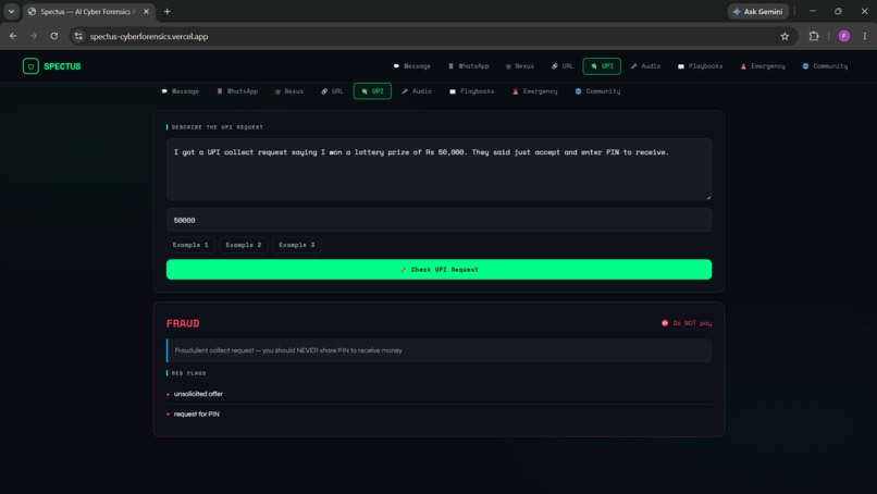 Spectus - AI Cyber Forensics Platform – screenshot 5