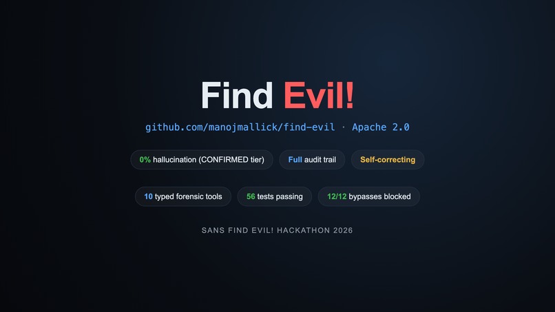 Find Evil! — Verifiable Autonomous IR Agent – screenshot 4