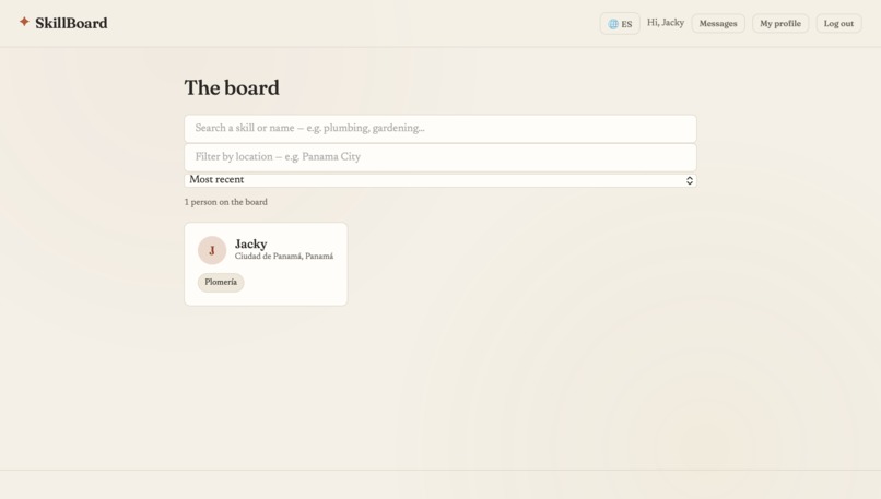 SkillBoard – screenshot 1