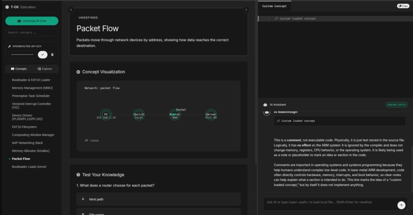 T-OS: AI-Powered Systems Education Platform – screenshot 2