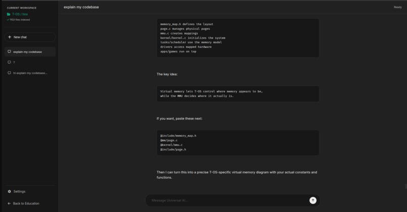 T-OS: AI-Powered Systems Education Platform – screenshot 4