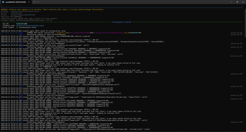 COUNSEL - AI forensics that won't make things up – screenshot 2