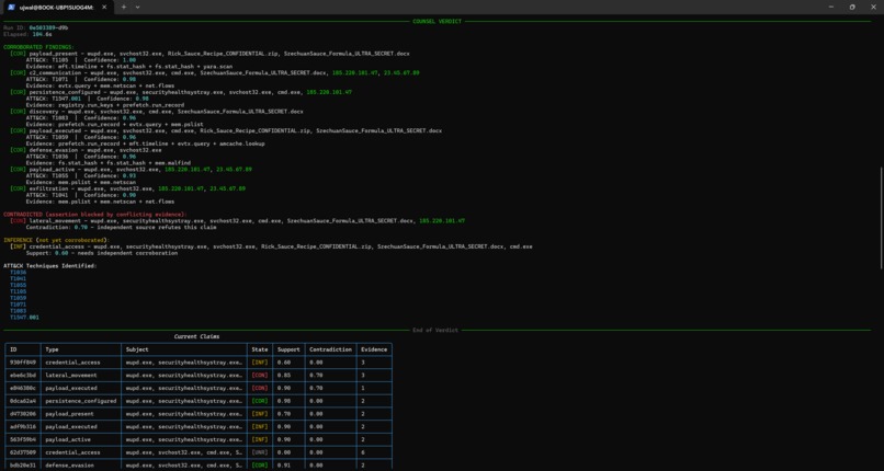 COUNSEL - AI forensics that won't make things up – screenshot 3