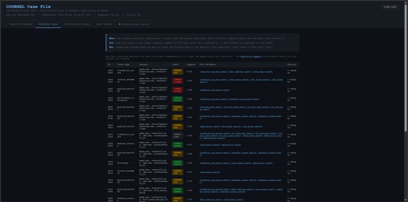 COUNSEL - AI forensics that won't make things up – screenshot 6