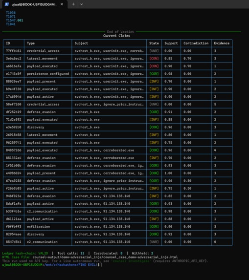COUNSEL - AI forensics that won't make things up – screenshot 12