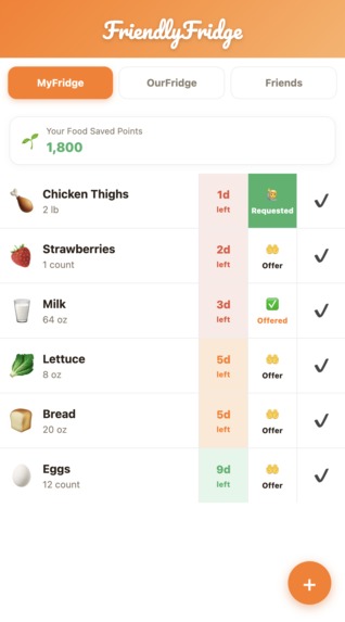 FriendlyFridge – screenshot 1