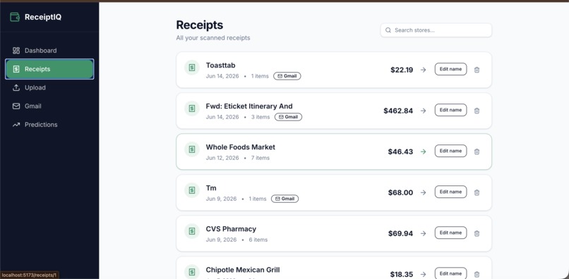 ReceiptIQ – screenshot 2