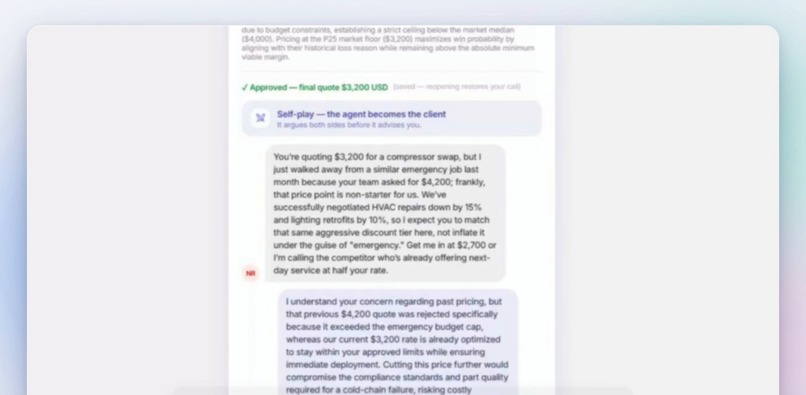 Quote-Battle Agent – screenshot 2