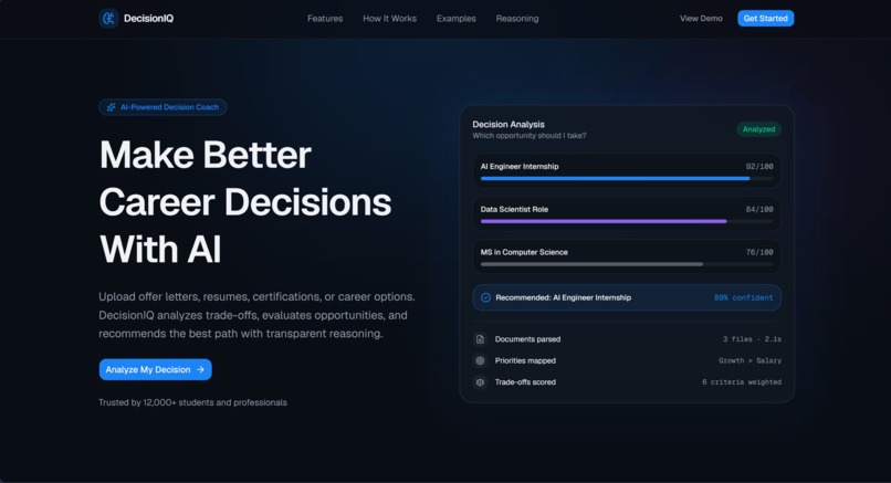 DecisionIQ – AI Decision Intelligence Platform – screenshot 1