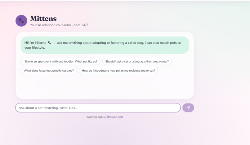 PawVerse-Mittens AI – screenshot 6
