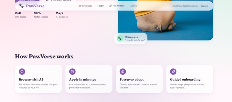 PawVerse-Mittens AI – screenshot 3