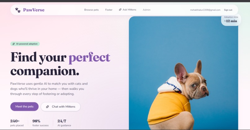 PawVerse-Mittens AI – screenshot 2
