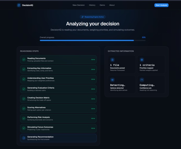 DecisionIQ – AI Decision Intelligence Platform – screenshot 4