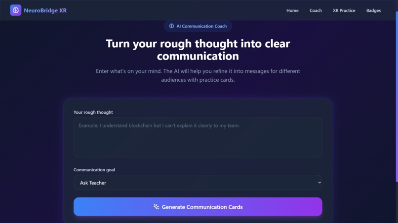 NeuroBridge XR – screenshot 1