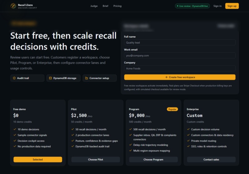 RecallZero – screenshot 2