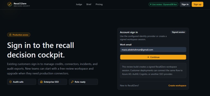 RecallZero – screenshot 3