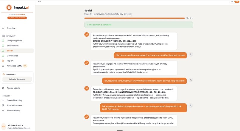 Impact.ai – screenshot 40