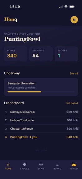  Honq: Co-Curricular Formation, Gamified – screenshot 1