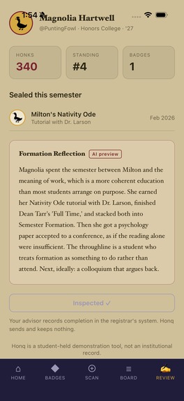  Honq: Co-Curricular Formation, Gamified – screenshot 3