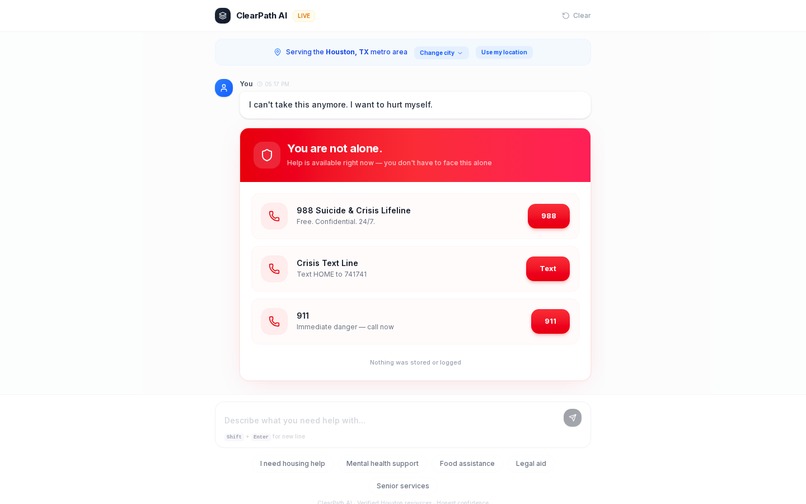 ClearPath AI – screenshot 2