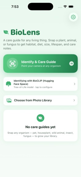 BioLens – screenshot 2