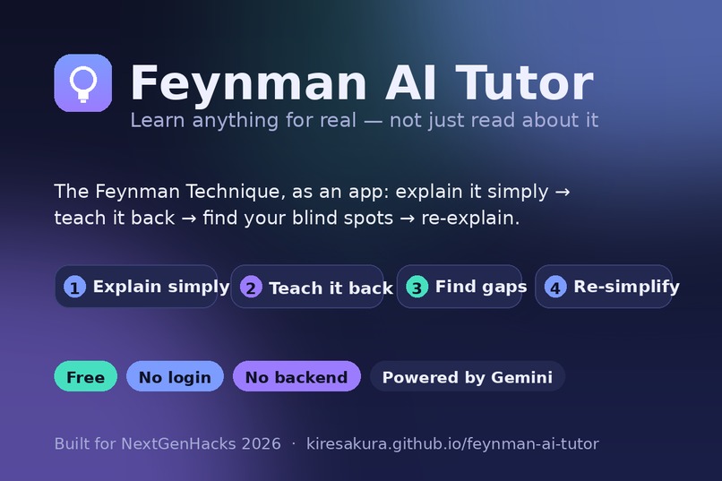 Feynman AI Tutor – screenshot 1