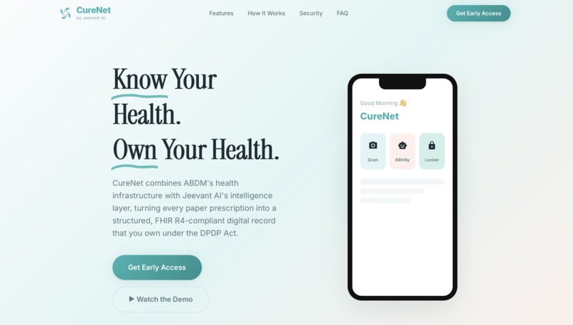 CureNet AI – screenshot 1