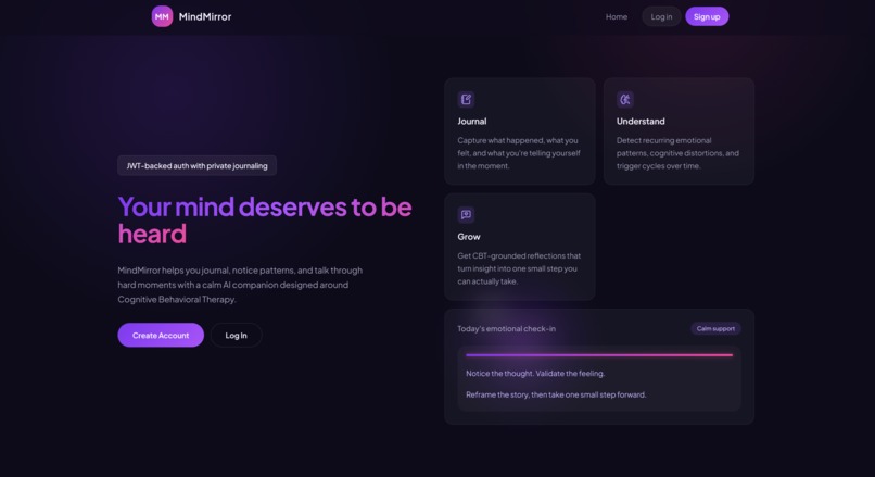 MindMirror — AI Mental Wellness Companion – screenshot 3