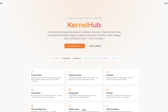 KernelHub: End-to-End AI Workspace for Modern Business