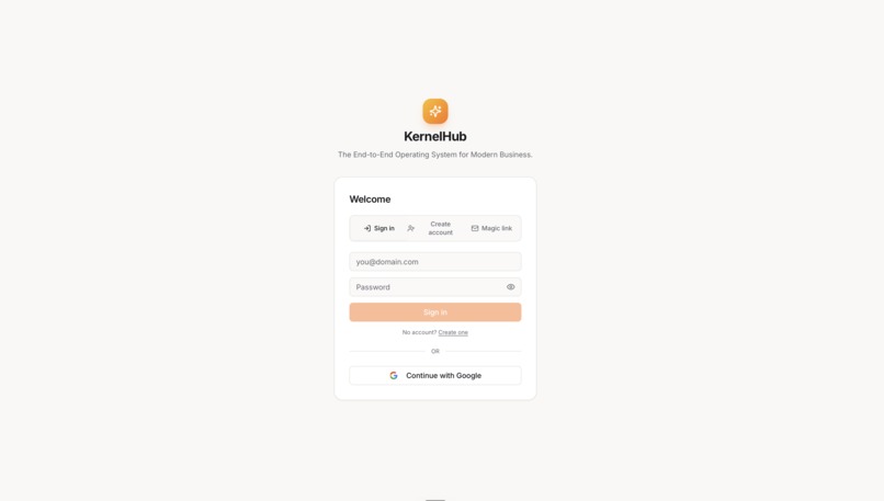 KernelHub: End-to-End AI Workspace for Modern Business – screenshot 2
