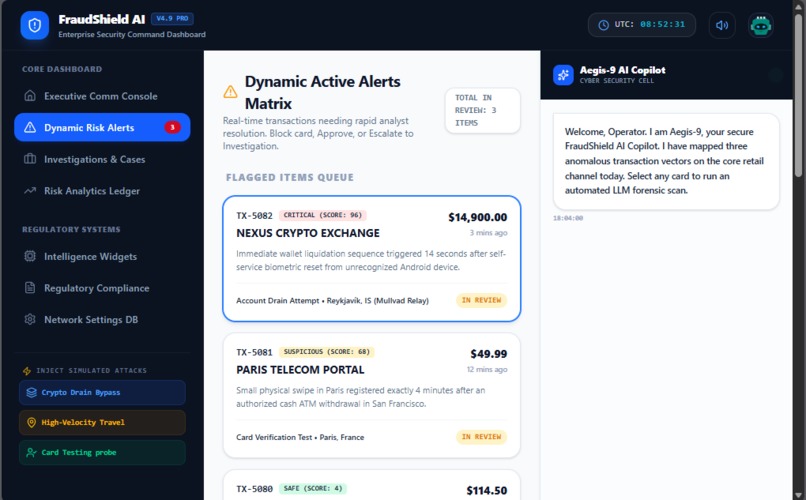 FraudShield AI — Agentic Fraud Case Management Platform – screenshot 3