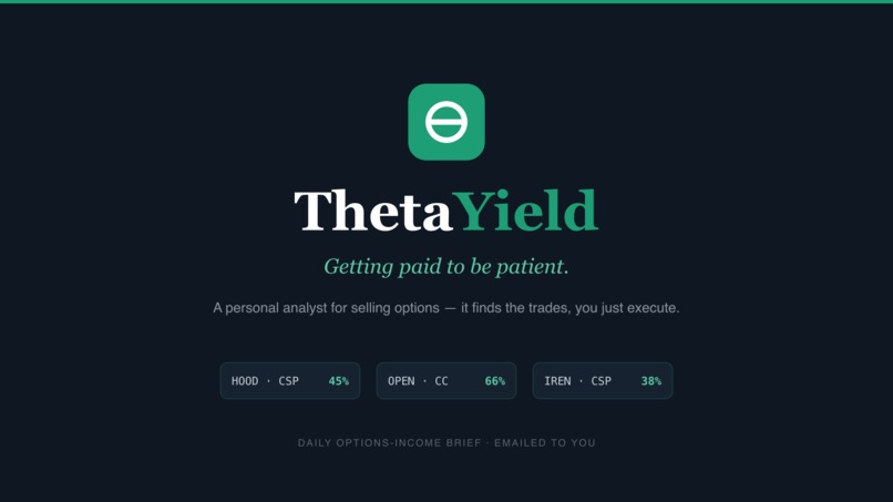 ThetaYield – screenshot 1