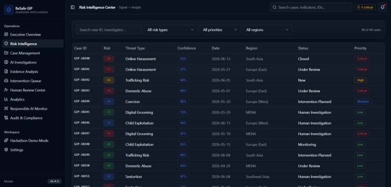 BESAFE – screenshot 2