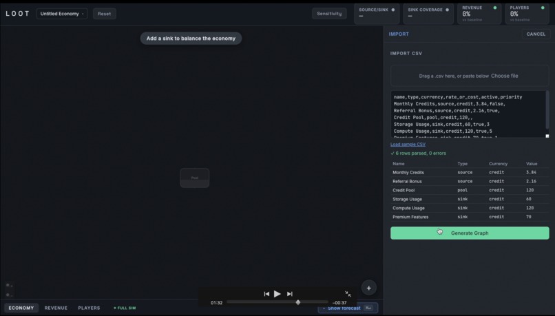 Loot - Stress-test your game economy before players break it – screenshot 6