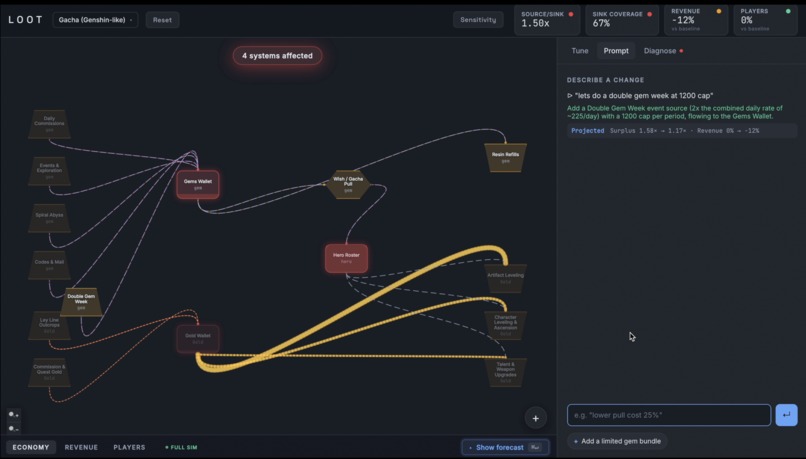 Loot - Stress-test your game economy before players break it – screenshot 3
