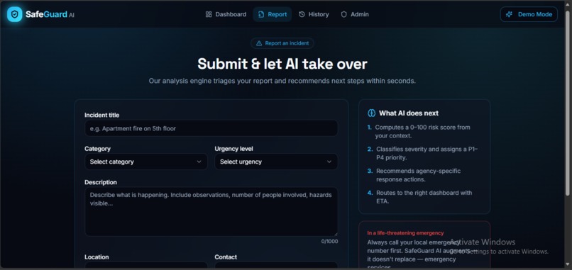 SafeGuard AI – screenshot 2
