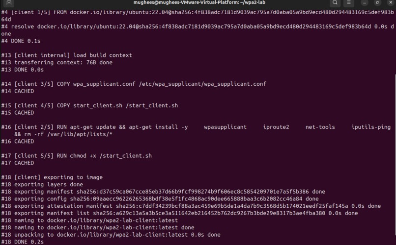 WPA2Guard: A Containerized Cybersecurity Research Platform – screenshot 4