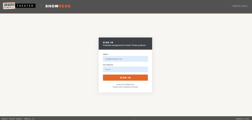 GT ShowDesk — AI Production Management for Theater – screenshot 1