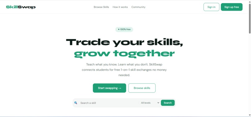 SkillSwap – screenshot 2