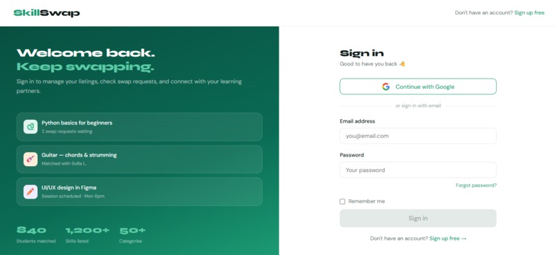 SkillSwap – screenshot 4