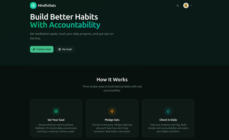 MindfulSats – screenshot 2