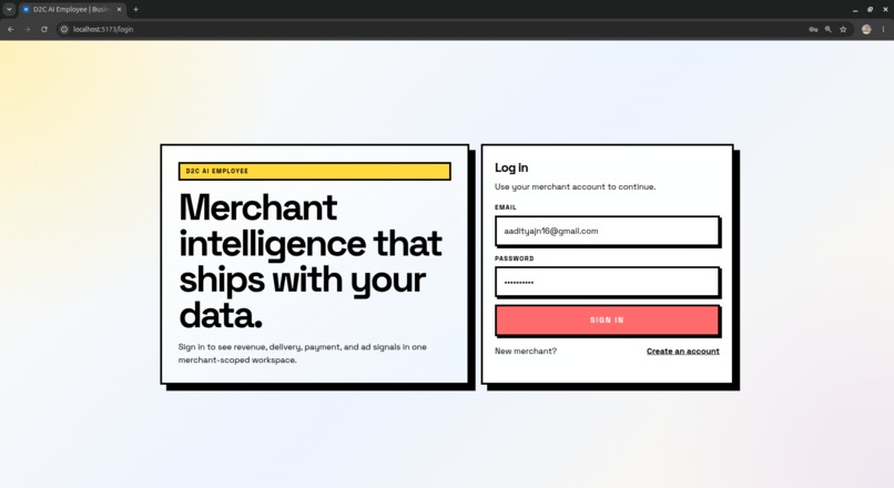 D2C AI Employee – screenshot 1