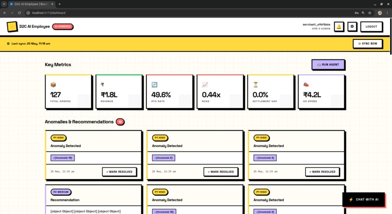 D2C AI Employee – screenshot 2