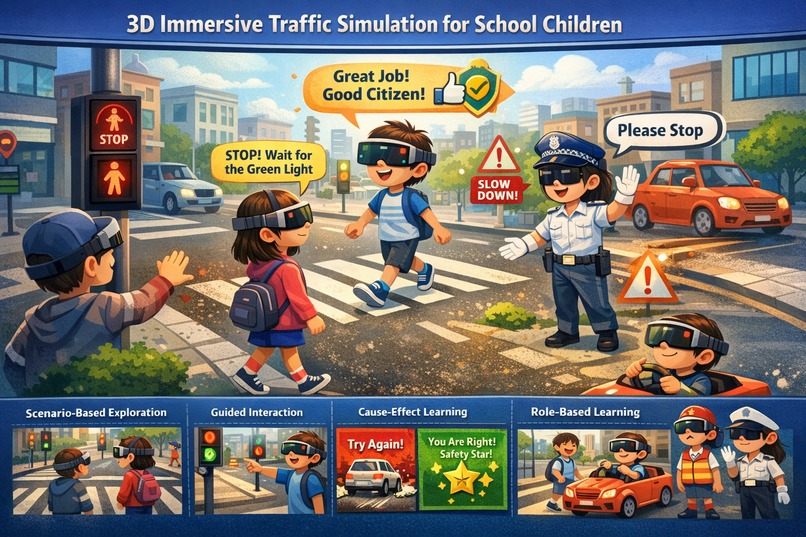 3D Immersive Traffic Simulation – screenshot 1