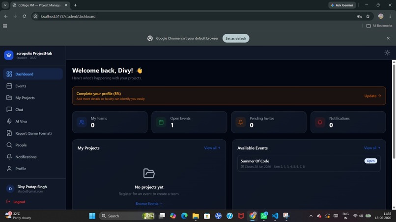 PROJECTHUB – screenshot 1