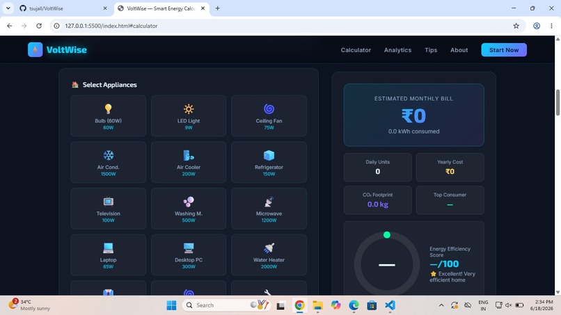 VoltWise – screenshot 1
