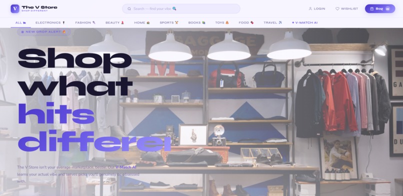 the v store – screenshot 1